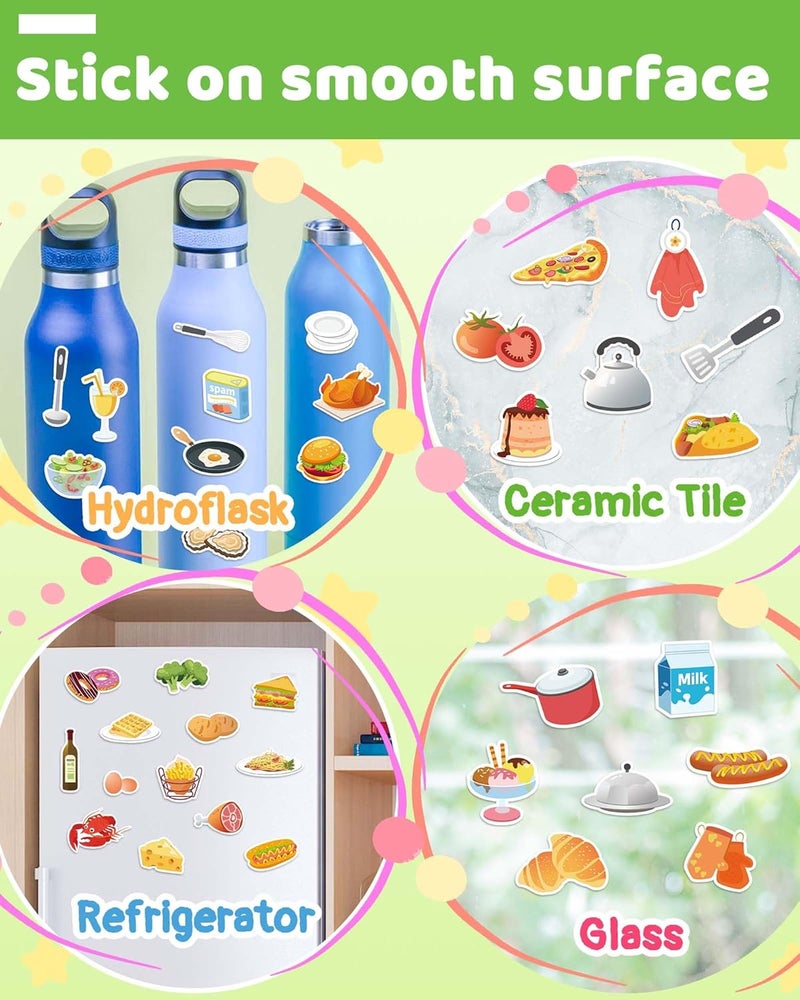 Benresive Reusable Sticker Books for Toddlers, Fun Travel Stickers for Kids, Toddler Sticker Book, Crafts Activities for Toddlers, 3 and Up Birthady Gifts - Kitchen - Image 4